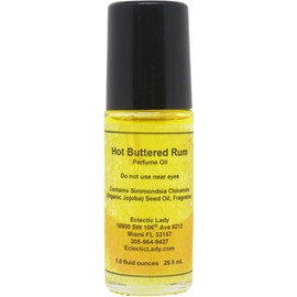 Eclectic Lady Hot Buttered Rum Perfume Oil, 1.0 Oz Portable Roll-On Fragrance with Long-Lasting Scent, Delightful Essential Oils and Jojoba Oil For Daily Use