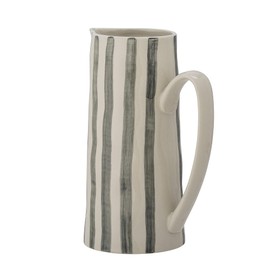 Bloomingville Begonia Green Ceramic Jug