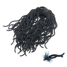 SAMSFX Fly Tying Materials Squirmy Wormy Soft Worm Lures Flie Making Assorted Colors (Standard Black)