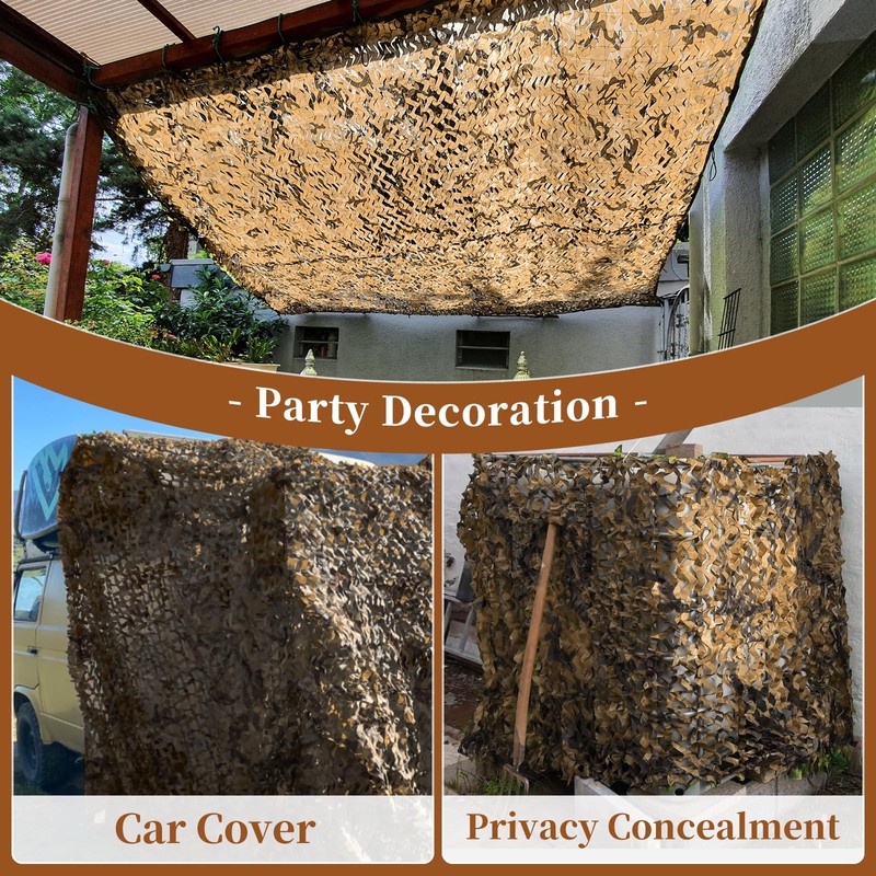 MidFerry Double Layer Camo Netting Camouflage Netting - Dersert Bulk