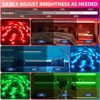 LED Strip Lights 65.6Ft(2 Rolls of 32.8ft), Dimmable 5050 RGB