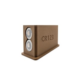 Hammy3DPrints SBA5 Battery Storage Shape Retainer Plug for SB Tactical (Black, 2 x CR123)