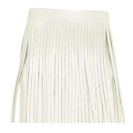 2 Yards PU Leather Fringe Trim 4 Inch Sewing Tassel Trim for DIY Craft Clothing Handbag Sewing Craft Embellishment Decoration