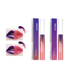 HANJILIAN 2PCS Pipe-off lip liner stain,line tattoo high-color Tint,Smudge-Proof,Waterproof,light brown/dark brown/burgundy long-lasting,Nude Matte Tint,Non-Fading, Full Coverage（#2+#3）