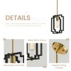 Emliviar Industrial Pendant Light, 1-Light Kitchen Hanging Light Fixture Adjustable,