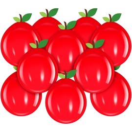 60 Pcs Back to School Inflatable Apples Balloons Sets The Apples Creative Balloons for Back to Classroom Supplies The First Day of School Decoration