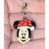 Minnie Mouse Santa Christmas Zipper Pull & Keychain Add On