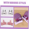 VICASKY 6 Pairs Rabbit Ear Sequin Hair Clips for Adorable