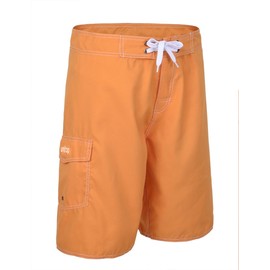 unitop - Bañador para Hombre de Colores sólidos con Forro, Anaranjado, 30