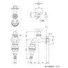 TOTO T28AKUH13 Single Faucet (Lateral Faucet) for General and Cold