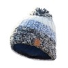 Pachamama Men Wool Beanie Bobble Hat Fleece Lined Handknitted Blue
