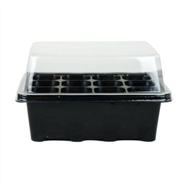 3 Sets of Plant Seedling Starting 12 Cells per Trays Starter Kit Box with Dome