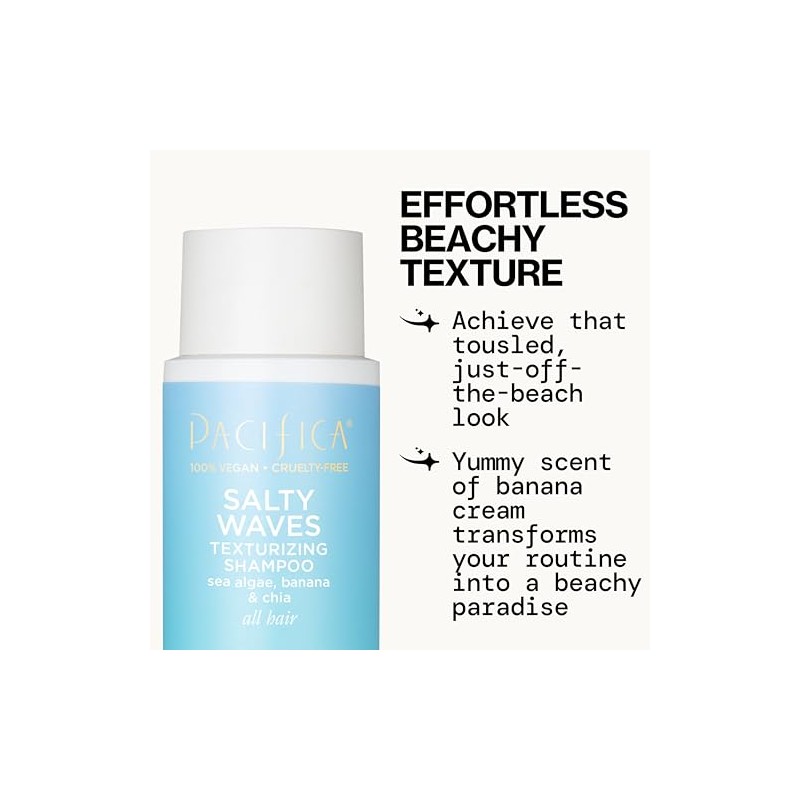 Pacifica Beauty Champú texturizante Salty Waves Acondicionador texturizante Salty Waves