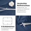 Bedsure Cotton Bed Linen 135 x 200 cm, Blue Bed