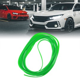 X AUTOHAUX 5m Green DIY Car Interior Exterior Decoration Moulding Trim Strip