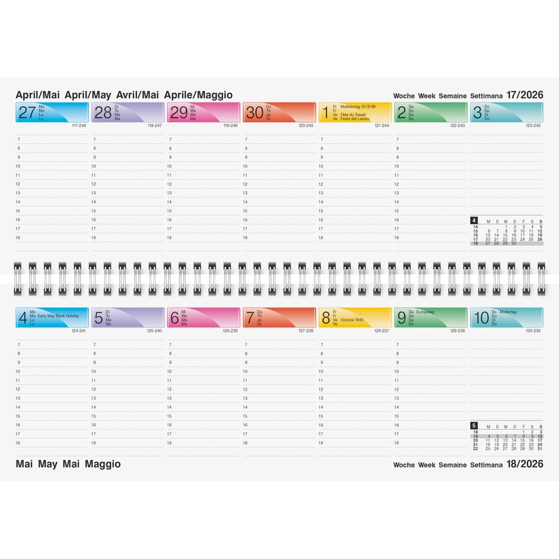 BRUNNEN Dataline Landscape Appointment Book Model 771 2026 | 297