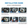 AUIMSOCO 9005 9006 Combo LED Headlight Bulbs Ultra Bright White