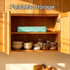 Foldable Small Plastic Baskets with Lids and Handles for Organizing,Collapsible