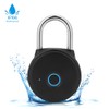 W08 Smart Fingerprint Padlock USB Rechargeable Security Lock IP65 Waterproof