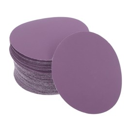 HEROFFIX 50 Pcs Car Wood Sanding Discs Smoothing Hook & Loop Sandpaper for Woodworking, Automotive Refinishing 3.94" 1500 Grit Purple Aluminum Oxide