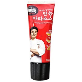 Baek Jong Won Mala Hot sauce 120g (4.87oz) Spicy Sichuan Sauce for noodles, BBQ, Asian Cooking by Korean Chief Paik