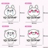 [Bear Heart] Smartphone Ring, YOSISTAMP, LINE Stamp, Character Smartphone Ring,