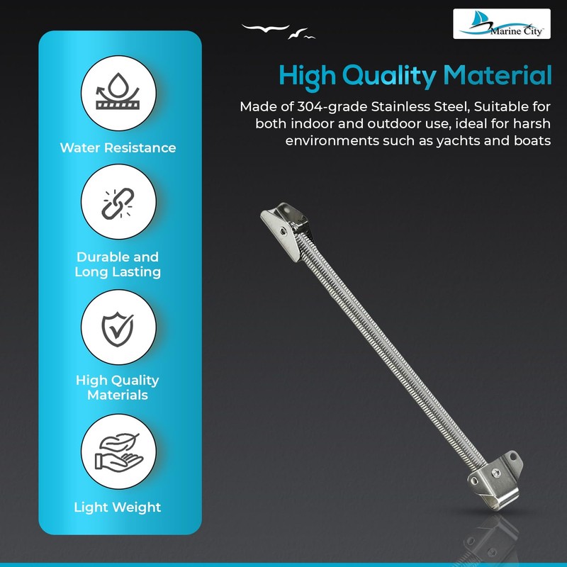 MARINE CITY 304 Stainless Steel Best Grip Hatch Holder Adjuster