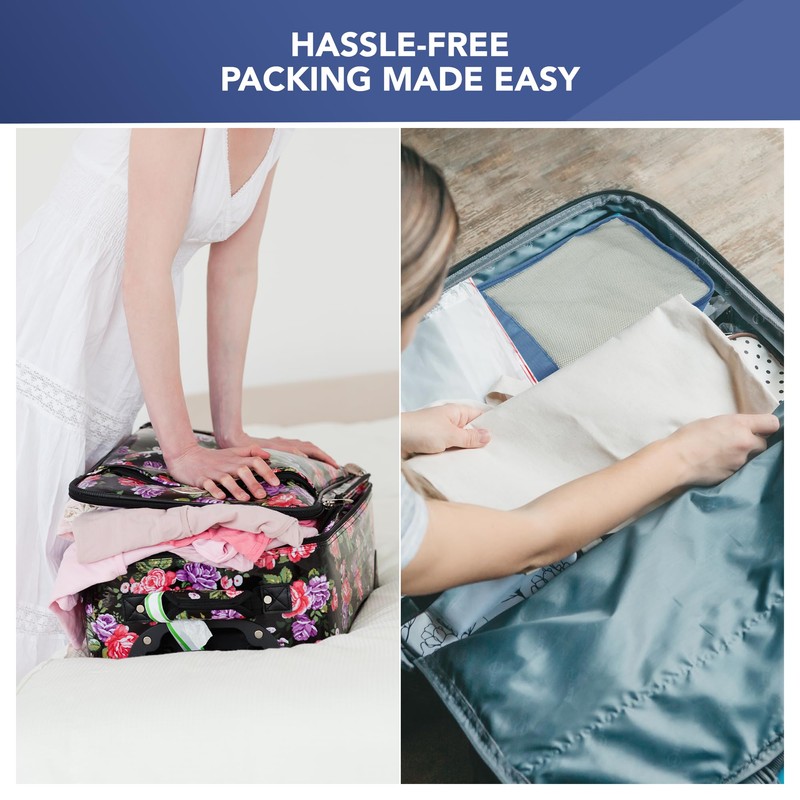 LUGG Lightweight Packing Cubes Set – Durable Polyester Travel Organizers,