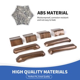 RAZPOY for F150 Inner Door Handles Covers & Door Handle Panel Trim Compatible with 2015-2020 Ford F150 Wood Grain Interior Accessories