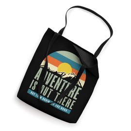 Funny Camping Adventure Out There So Are Bugs Retro Camper Tote Bag