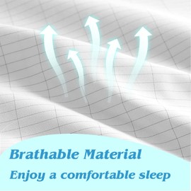 Grounding Fitted Sheet King Improve Sleep 10% Silver + 90% Cotton Conductive Grounding Mat 78x80x13in Beige