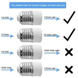 (Pack of 2) E26/E27 to MR16 Converter, E26/E27 Edison Screw to MR16 - Bi Pin GU5.3 Base Socket Adapter Converter