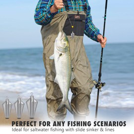 THKFISH Fishing Lead Set, Running Lead Fishing Set for Saltwater, Dropshot Lead Set for Surf Fishing, Lead Fishing 2-5 oz