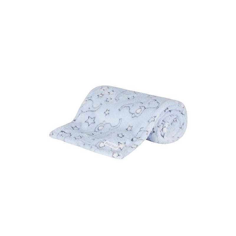 Elephant Design Comforter Babies Soother Blanket (Blanket - Blue)