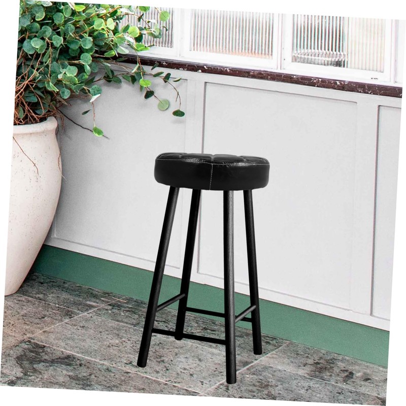 TOVINANNA Round Stool Replacement Cushion Pu Cover Stylish Accessory for