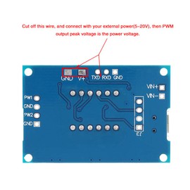 Generador de señal de pulso de onda cuadrada, generador de frecuencia de pulso PWM Salidas PWM independientes Amplio rango de frecuencia para generar pulso ajustable para el uso de MCU