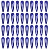 40 Counts Colorful Metal Snap Hair Clips 2 Inch Barrettes