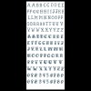 Tinsley Transfers Knuckle Temporary Tattoo Alphabet Character Kit - Traditional