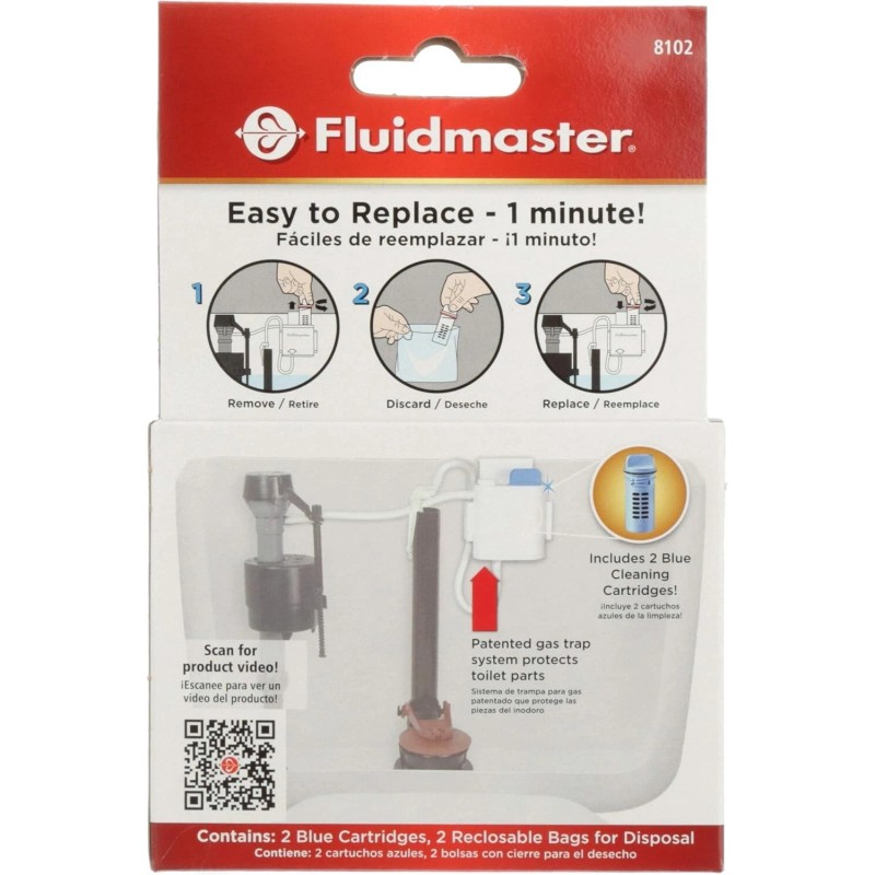 Fluidmaster 8102P8 Flush 'n Sparkle Automatic Toilet Bowl Cleaning System