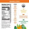 OCA ZERO Orange Citrus, Organic energy drink, zero sugar, gluten-free,