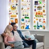 HOWAF 9 Sheets Ramadan Kareem Window Clings for Eid Holiday