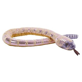 Wild Republic Foilkins Snakes, Rattlesnake, Stuffed Animal, 54 inches, Gift for Kids, Plush Toy, Fill is Spun Recycled Water Bottles