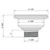Ruvati Kitchen Sink Strainer Drain Assembly - Satin Brass Matte