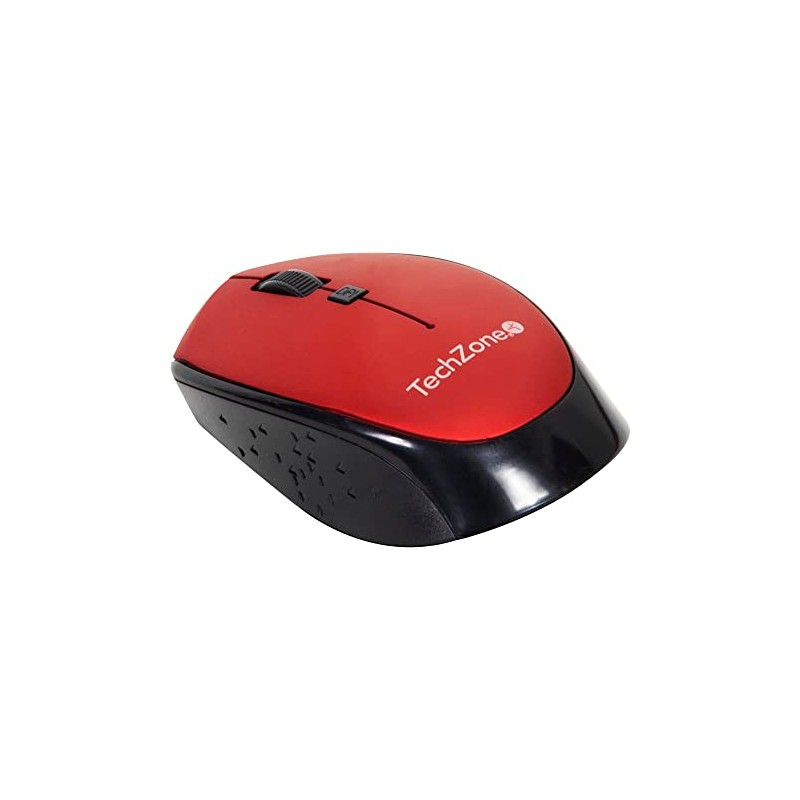 TECHZONE Mouse Óptico Inalámbrico Tecnología USB Plug and Play Ambidiestro