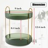 Growsun Rotating Makeup Organizer for Vanity 2 Tier Lazy Susan