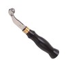 Leather Creaser 0.5mm Regulable Screw Ebony Handle Arc Design Stainless