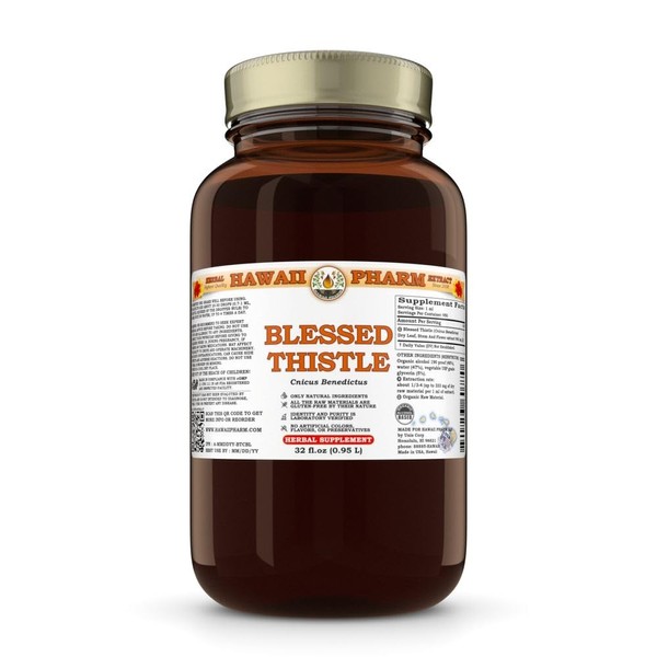 Blessed Thistle (Cnicus Benedictus) Dry Leaf, Stem and Flower Tincture,