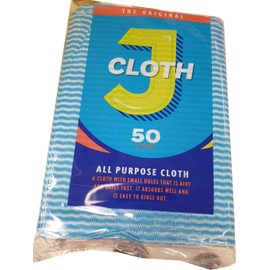 J Cloth - Original All Purpose Household Room Cleaning Hygienic Cloths - 50 Count