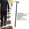 African Blackwood Detachable Walking Stick Elderly Ergonomic 3 Section Walking
