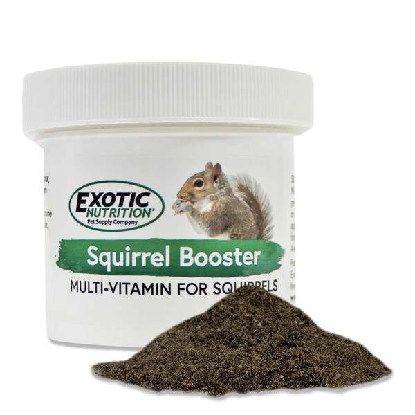 Squirrel Booster (2 oz.) - Complete Multivitamin - Powdered Vitamin & Mineral Supplement for Pet Squirrels